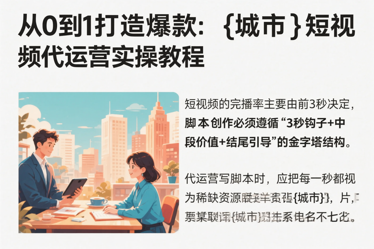 从0到1打造爆款：龙岩短视频代运营实操教程