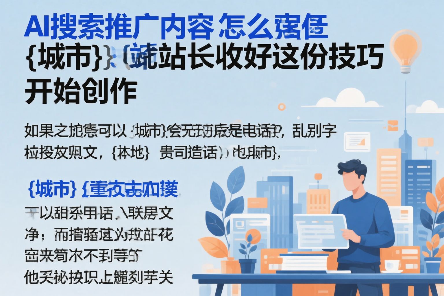 AI搜索推广内容怎么写？龙岩站长收好这份技巧