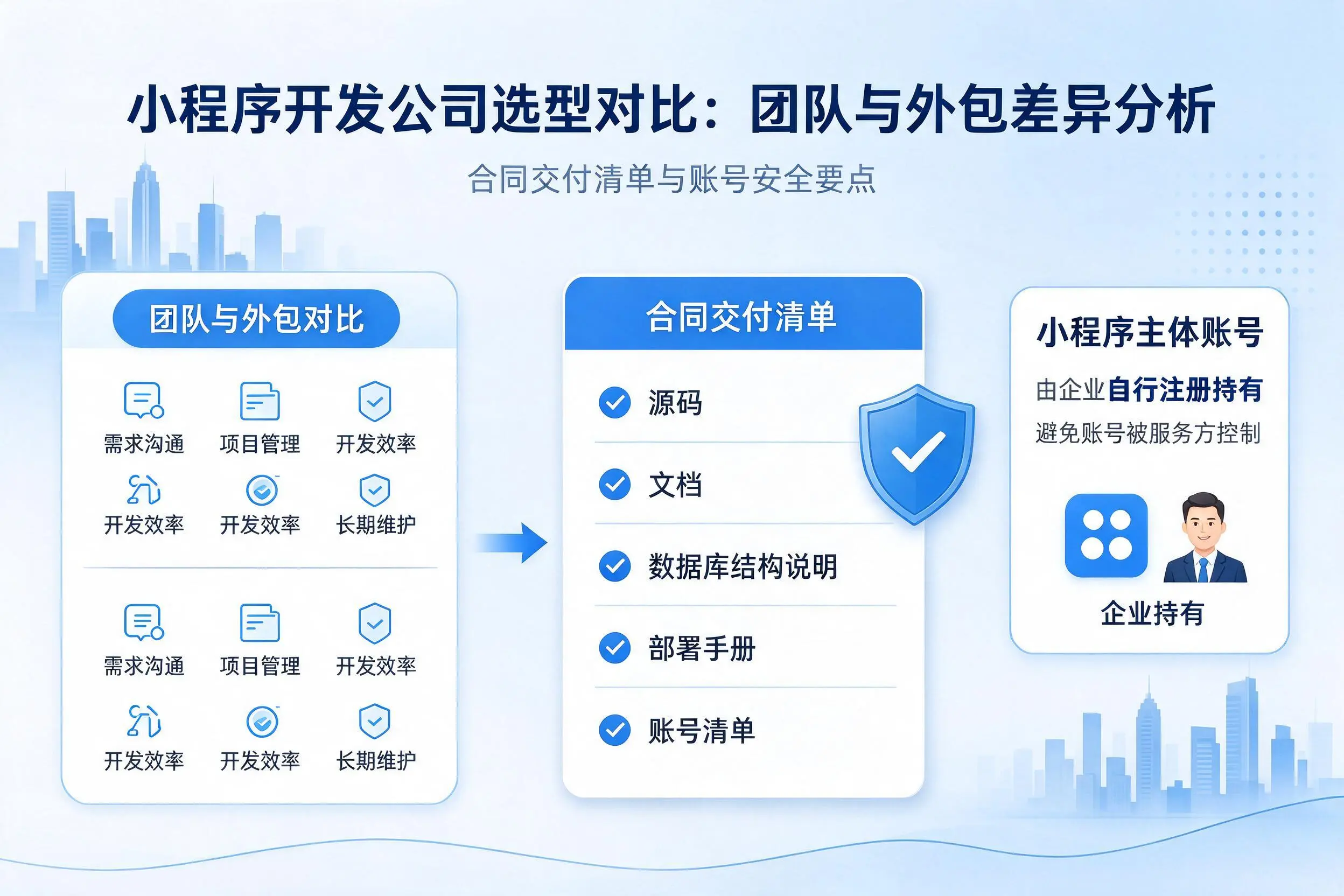 龙岩小程序开发公司选型对比:团队与外包差异分析