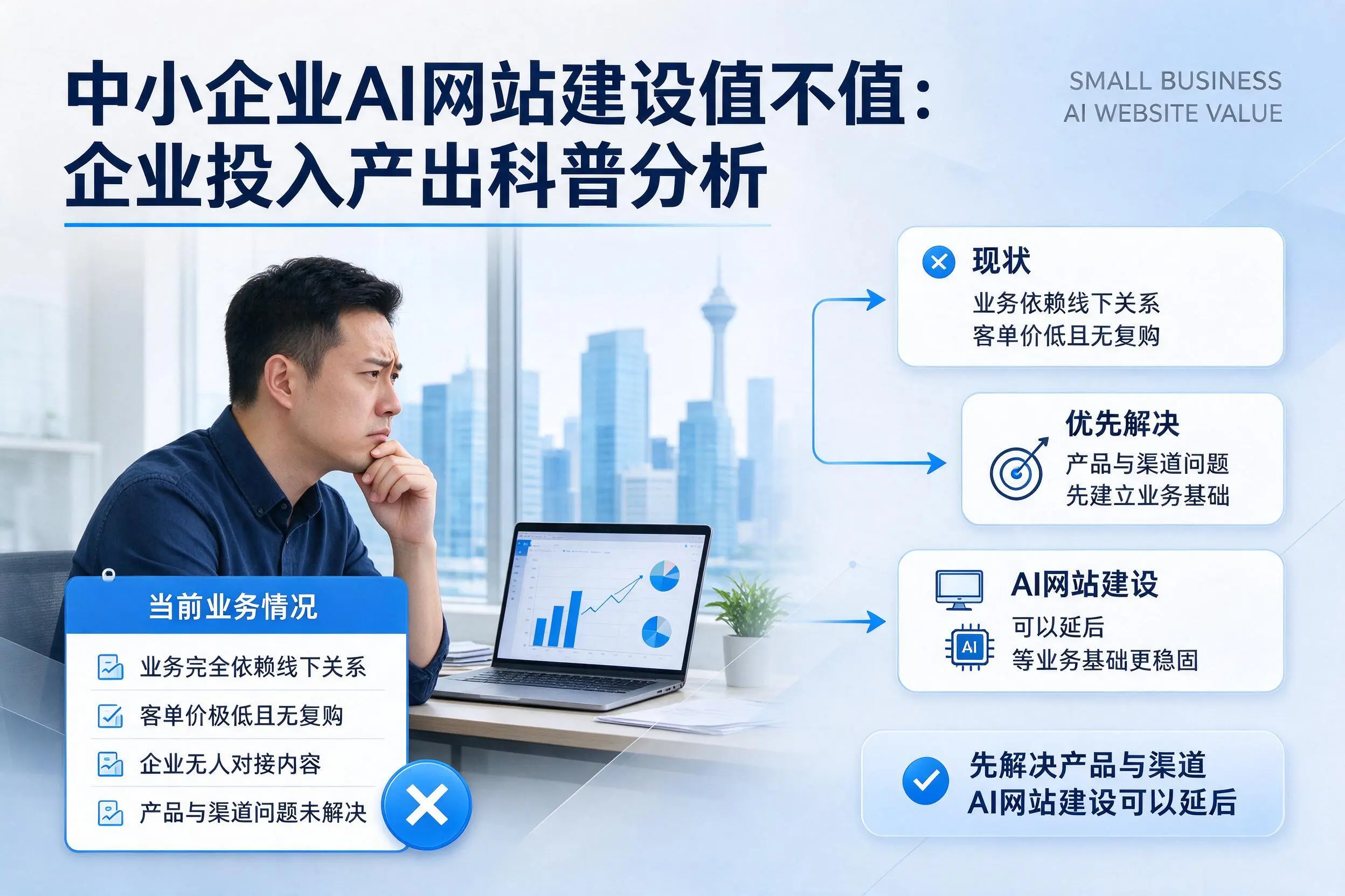 中小企业AI网站建设值不值：龙岩企业投入产出科普分析