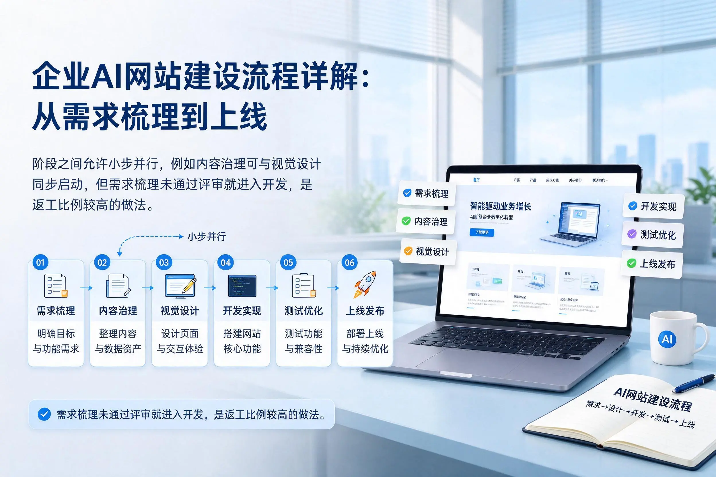 龙岩企业AI网站建设流程详解：从需求梳理到上线