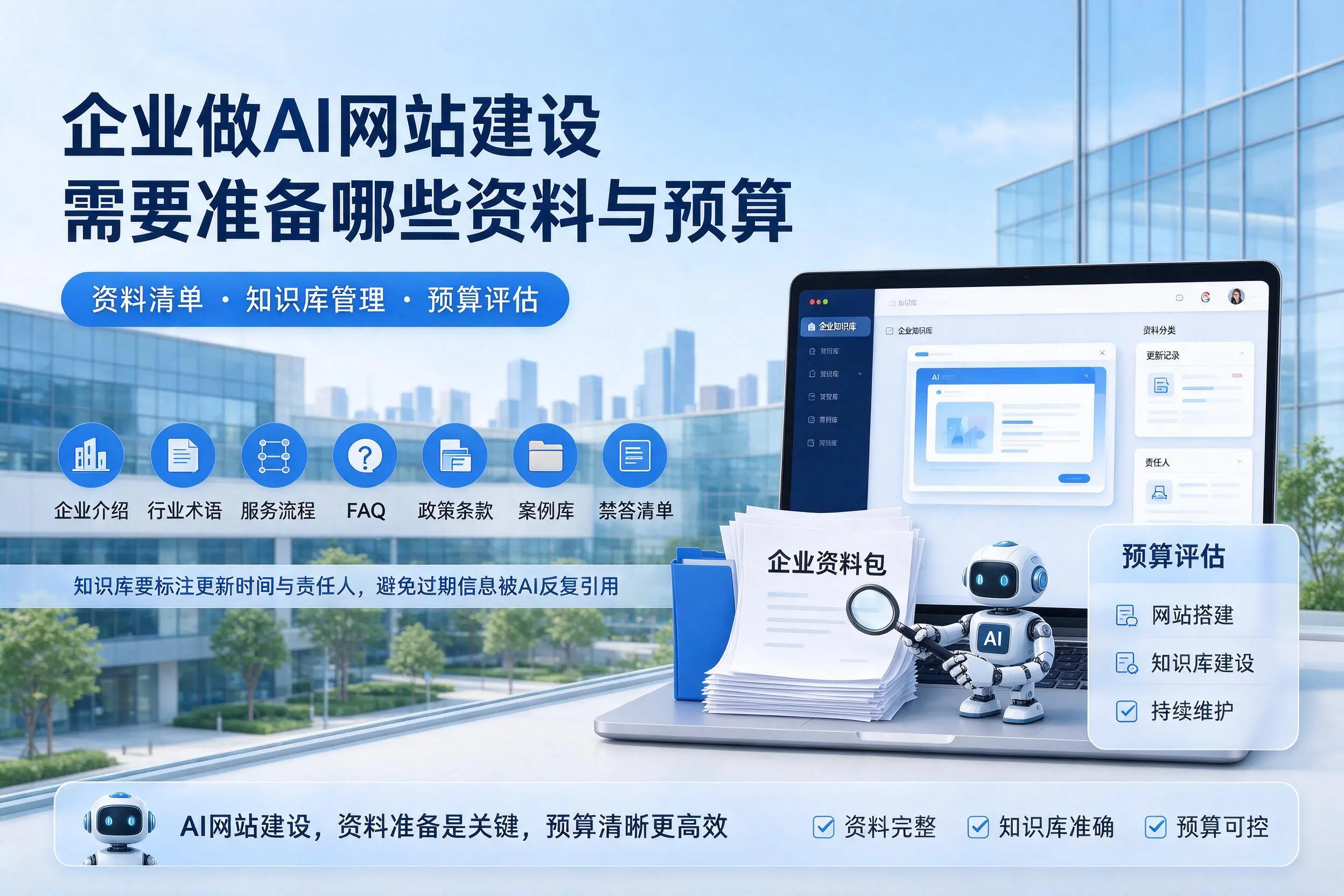 龙岩企业做AI网站建设需要准备哪些资料与预算